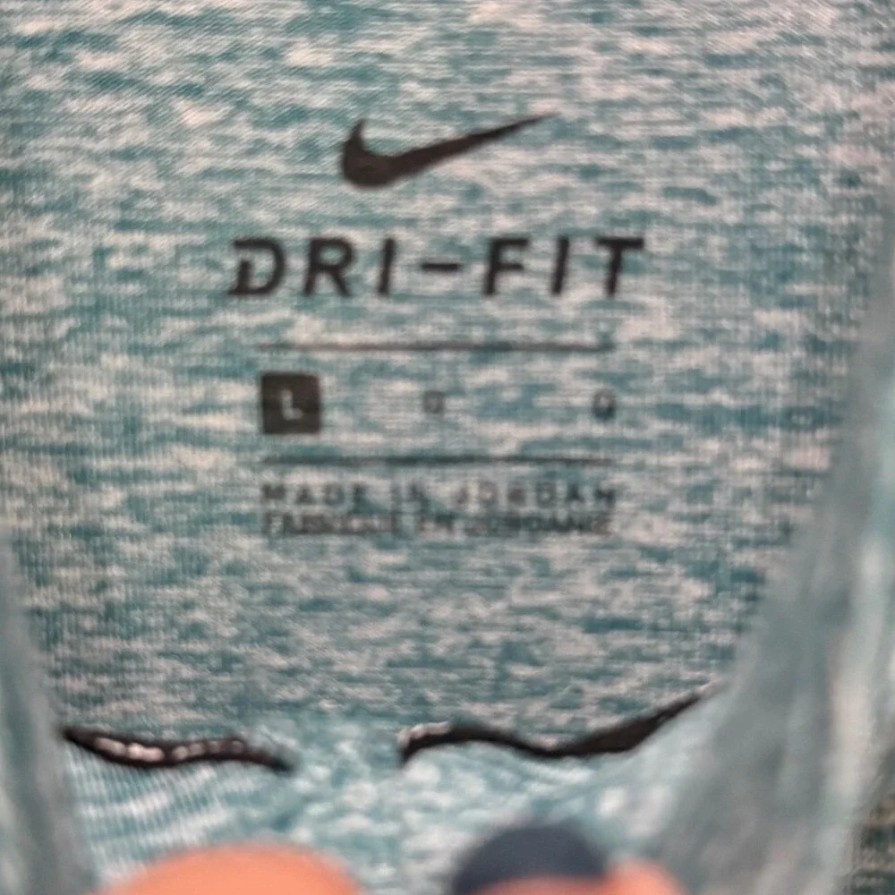 Nike Running Dri-FIT Element Half Zip Pullover Teal Heather Thumbhole Women L